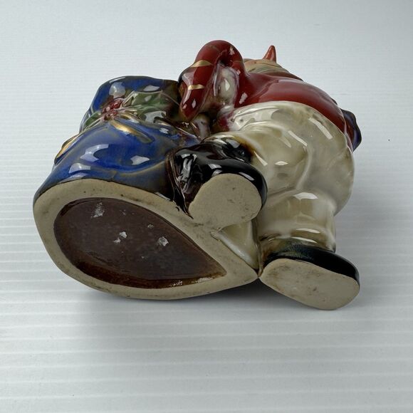 Kirkland Potters Garden Snowman Candle Holder Planter Ceramic Christmas Decor - Picture 8 of 15